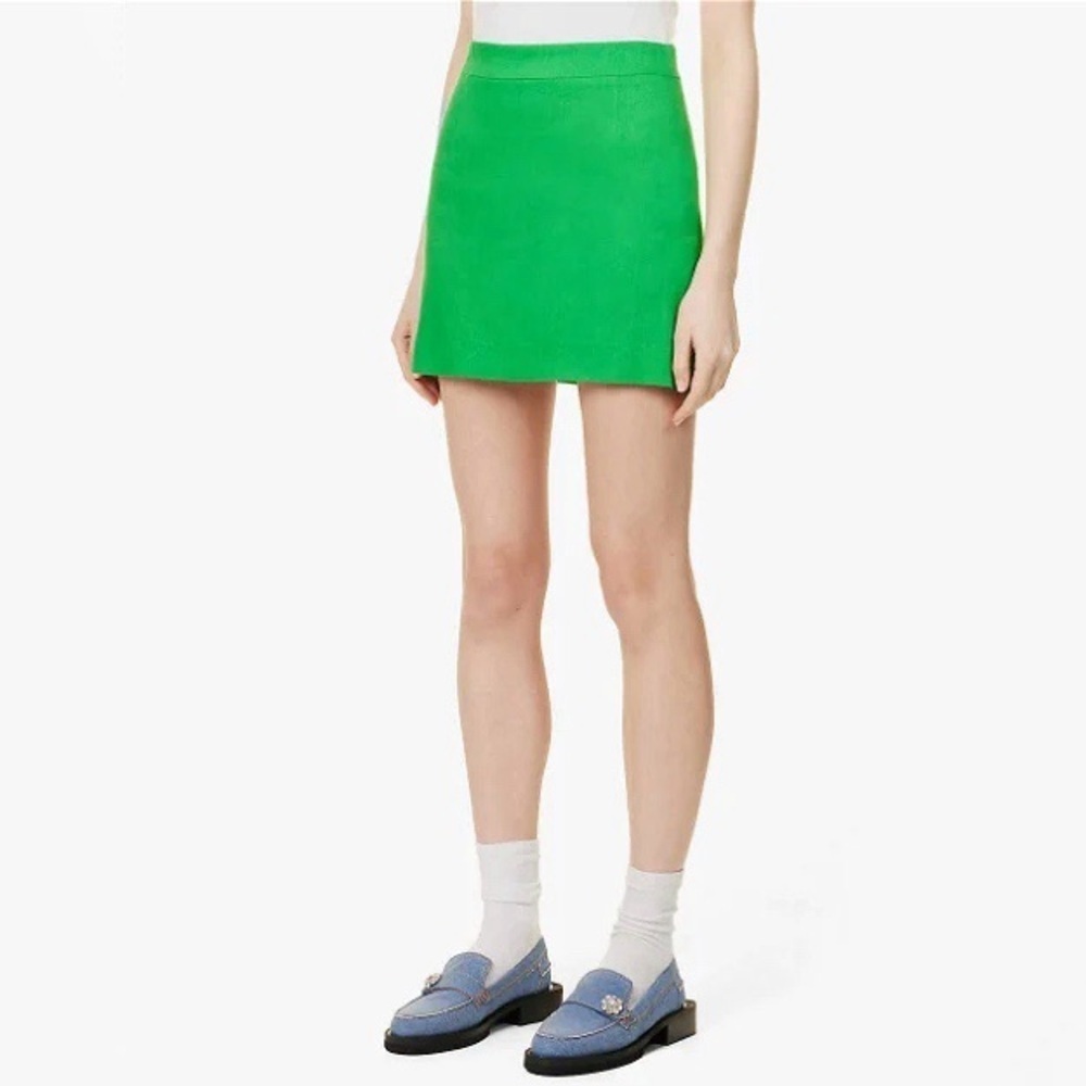 NWT Frame Green Mini Skirt linen